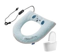 Siège De Toilette Chauffant | Lavable Alimenté Par USB Chauffant Doux - Réchauffeur De Sièges De WC Chauffants Pour Salle De Bain,Maison Hôtel Appartement Camping-Car Restaurant Saison Hiver Climat Fr