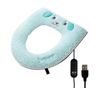 Siège de Toilette Chauffant Minuterie Réglable Alimentée par USB Douce | Housse De WC Électrique Lavable Pour Salle De Bain Maison Hôtel Appartement Dortoir Résidence Secondaire Hiver Climat