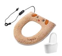 Siège De Toilette Chauffant, Minuterie Réglable Alimentée par USB Douce, Réchauffeur De Sièges De WC Chauffants Pour Salle De Bain, Pour Salle de Bain Hôtel Appartement Camping-Car Maison de Campagne
