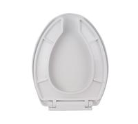 Siège de toilette commercial à grande ouverture et fermeture en douceur | Siège de toilette rond ouvert à l'avant avec dégagement rapide, facile à installer