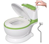 Siège de toilette d'apprentissage de la propreté pour tout-petits, pot de bébé pour garçons et filles, pot de toilette réaliste avec protection anti-éclaboussures, base antidérapante, bol amovible