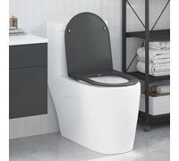 Toilettes vidaXL avec fermeture douce, rapide à retirer, en duroplast blanc