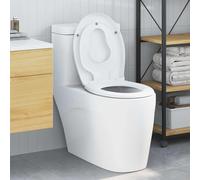 Siège de toilette Duroplast Équipement salle bain Moderne fonctionnel vidaXL vid