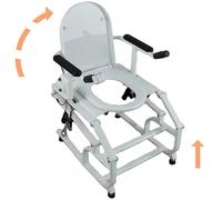 Siège de toilette électrique surélevé, rehausseur de siège de toilette électrique avec poignées, siège de toilette assis-debout pour personnes âgées et handicapées, supporte jusqu'à 150 kg