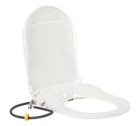 Siège de toilette en forme de D avec bidet intégré, lavage avant et arrière, design non électrique, avec écran filtrant, pour le tabouret d'armoire avec trou de 4,5 à 6,4 cm