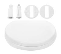 Siège de Toilette en Mousse Épaisse, Confortable, pour Salle de Bain | Écume Blanche, Design Classique Ancien, Entraxe 12 à 16cm, Installation Facile, Usage Prolongé