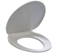 Siège de toilette, en plastique, blanc