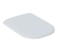 Siège de toilette Geberit Smyle avec couvercle et abaissement automatique, bl...