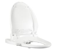 Siège de toilette intelligent 1350 W, couvercle de toilette avec chauffage à 3 températures 33-40 °C, toilettes blanches avec bidet et air chaud, IPX4