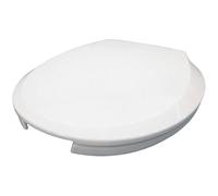 Siège De Toilette Ovale Ouvert À L'avant, Abattant WC Commercial Silencieux En Forme De O Avec Lunette De Toilette À Fermeture Douce, Couvercle De Toilette En Plastique Blanc