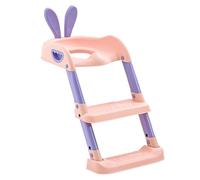 Siège de toilette pliable 2 en 1 avec marchepied, accessoire de salle de bain sûr avec coussinet antidérapant, idéal pour les enfants de 6 mois à 10 ans