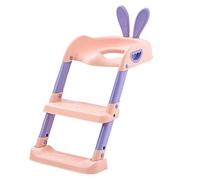 Siège de toilette pliable 2 en 1 avec tabouret à marches | Pot avec poignée et base antidérapante, indispensable pour la salle de bain et les filles