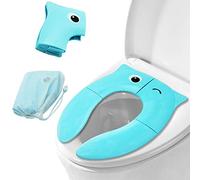 Siège de toilette pliable OneChois Upgrade, housses de siège de toilette pour toilette, antidérapant Travel Reusable Liner Pads avec sac de transport pour tout-petit, bébé et enfants