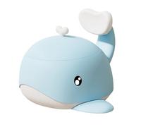 Siège de toilette portable en forme de baleine avec bol amovible et design léger pour un usage domestique en voyage. Siège d'entraînement simple et compact pour les tout-petits