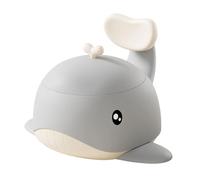 Siège de toilette portable pour enfant avec bol amovible en forme de baleine léger pour voyage, utilisation à la maison, siège d'entraînement compact pour bébé