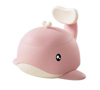Siège de toilette portable pour enfant avec bol amovible en forme de baleine léger pour voyage, utilisation à la maison, siège d'entraînement compact pour bébé