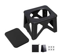 Siège de toilette portable, tabouret de camping pliable, banc d'extérieur léger pour randonnée, voyages, tente, plage, pêche, camping-car et voyage en voiture, noir, vert