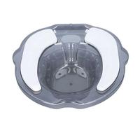 Siège de toilette pour bain de siège, soulagement des hémorroïdes et du périnée, soins post-partum, coussin souple en TPR de 2 500 ml, pour la récupération après la grossesse (Gris clair)