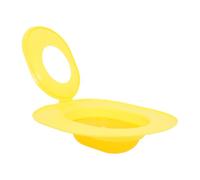 Siège de Toilette pour Chat, Kit D'apprentissage Réutilisable, Jaune | Plateau Amovible Lavable, Adaptateur pour Cuvette, Ventouse Antidérapante, Usage Intérieur, Grands Chats