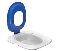 Siège de toilette pour chat - Taille : 39,8 x 37 x 3 cm - Matériau ABS - Ajustement universel - Facile à transporter - Aide à l'entraînement pour litière ronde ou ovale pour la propreté et le confort