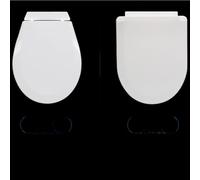 Siège de toilette pour enfant compatible avec le monde entier avec technologie de fermeture douce et libération rapide sans outil pour un soutien d'apprentissage de la propreté sans couture (siège