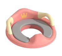 Siège De Toilette Pour Enfant Garçon Et Fille Pour Poignée Coussin Dossier Pour Toilettes Rondes Protection Anti-éclaboussures Intégrée 7.5 Cm Hauteur WC Enfant Réducteurs Toilettes Pour Bébé 1 À 5 An