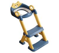 Siège de toilette pour enfant - Hauteur réglable - Siège de toilette 2 en 1 avec marchepied - Pliable pour avec protection anti-éclaboussures pour tout-petits