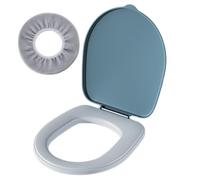 Siège de toilette seau, siège de toilette camping en plastique avec couvercle souple, couvercle portable, charge 100 kg, étanche pour les longs voyages, la randonnée, l'intérieur et l'extéri