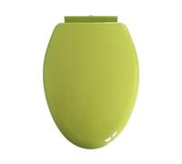 Siège de toilette, Support supérieur à fermeture lente en forme de V Facile nettoyer et installer Expérience salle bain hygiénique confortable(Green)