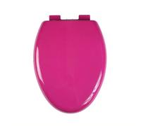 Siège de toilette, Support supérieur à fermeture lente en forme de V Facile nettoyer et installer Expérience salle bain hygiénique confortable(Magenta)