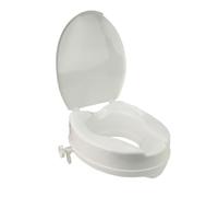 Siège de toilette surélevé de 10 cm, avec couvercle 1 pièce