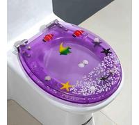 Siège de toilette, Toilettes à descente lente silencieuse à dégagement rapide 42 x 34 cm multicolores for type U/V/O(Style-11)