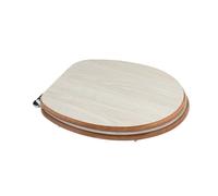 SIÈGE DE TOILETTE UNIVERSEL EN BOIS COULEUR CHÊNE GRIS