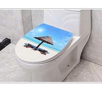 Siège de toilette v/u/o Forme compatible Souchette de toilette à fermeture douce, charnière réglable, libération rapide, couvercle de toilette monté sur le dessus