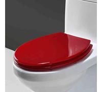 Siège de toilettes à fermeture douce, Abattant WC en résine multicolore 42x36cm(Style 2)