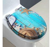 Siège de toilettes à fermeture douce, Abattant WC en résine transparente à fermeture lente, compatible avec les toilettes U/V/O 34 x 42 cm(Q Style)