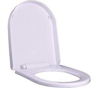 Siège de toilettes, Abattant WC universel en forme de U avec couvercle de toilette épais monté sur le dessus, silencieux, ralentissant, B