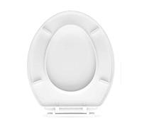 Siège de toilettes， Abattants de WC avec couvercle de toilette fixe en bas/haut, siège de toilette avec couvercle ultra résistant monté sur le dessus, en forme de U/V/O, U