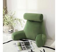 Siège de toilettes, Avec cou détachable, coussin de soutien dorsal avec des bras, oreiller, lombaire ergonomique(Bamboo Green,75x40x40cm)