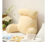 Siège de toilettes, Extra Large avec Support de cou/bras mousse à mémoire forme déchiquetée remplie, idéal for le soutien du dos, lit, les jeux, la lecture(Bright Yellow)