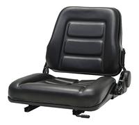 Siège de Tracteur et de Chariot élévateur Dossier réglable Noir,Accessoires pour équipement électrique d'extérieur,Pièces & Accessoires pour tracteurs-142318