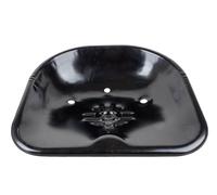 Siège de tracteur fixe Ama : Siège en tôle peinte noire, Compatible différents modèles et marques, Goujons M12, Made in Italy