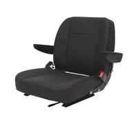 Siège de tracteur universel avec accoudoirs et ceinture de sécurité, siège ergonomique avec réglage de la longueur, siège de tracteur pour chariots élévateurs, pelleteuses, ingénierie agricole et