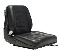 vidaXL Siège de tracteur 142320 avec suspension et dossier réglable 47x50x49 cm