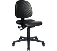 Siège de travail pivotant TEC 40 dossier mousse polyuréthane noir 410-540mm TOPSTAR