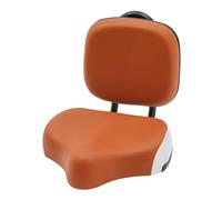 Siège de tricycle avec dossier, siège de selle extra large avec dossier, coussin d'assise confortable pour tricycles, la plupart des vélos de plage, vélos de route (marron)