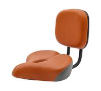 Siège de tricycle avec dossier - Siège de vélo réglable extra large, capacité de charge 100 kg, siège de selle à trois roues ergonomique et confortable (gris-marron)