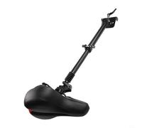 Siège de trottinette électrique pliable pour Kugoo Pro | Selle en alliage d'aluminium avec grand coussin | Pour une installation facile | Accessoire de trottinette assis | Noir