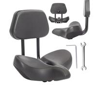 Siège de vélo à dossier - Coussin de tricycle de 32 cm, coussin de vélo en peluche, support de vélo avec couche ergonomique | Dos confortable pour le cyclisme urbain améliorant l'équilibre droit