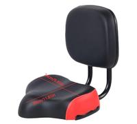 Siège de vélo à dossier - Selle de tricycle avec support dorsal | Selle de vélo | Large ergonomique, coussin doux en cuir synthétique absorbant les chocs, accessoires de cyclisme pour exercices de